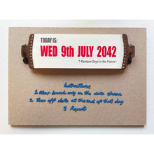 Load image into Gallery viewer, Brooch - 7 Random Days in the Future made by Timothy Information Limited commissioned by Jo Pond