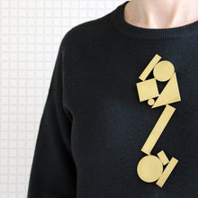 Load image into Gallery viewer, Shape Stack Body Brooch
