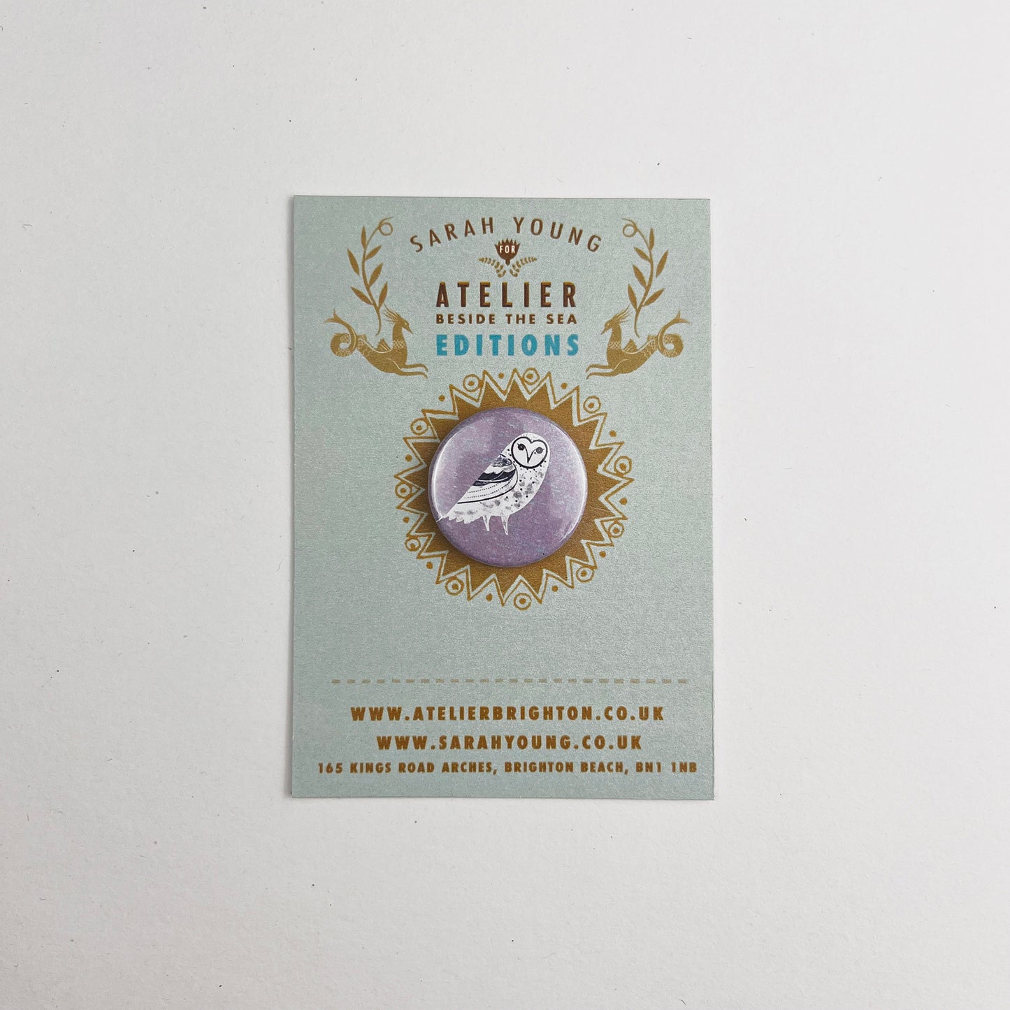 Atelier Editions Pin Badge - Barn Owl