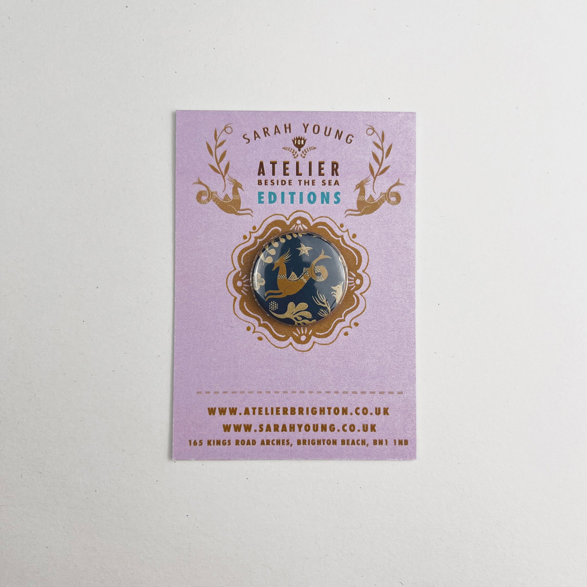 Atelier Editions Pin Badge - Sea Saluki