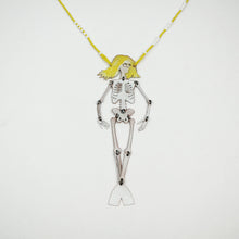 Load image into Gallery viewer, Mermaid Skeleton Statement Necklace