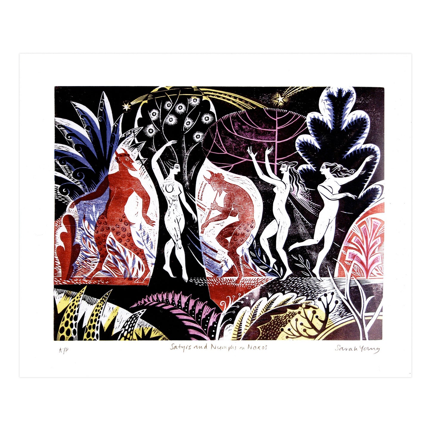 Atelier Editions Card - Satyrs and Nymphs on Naxos