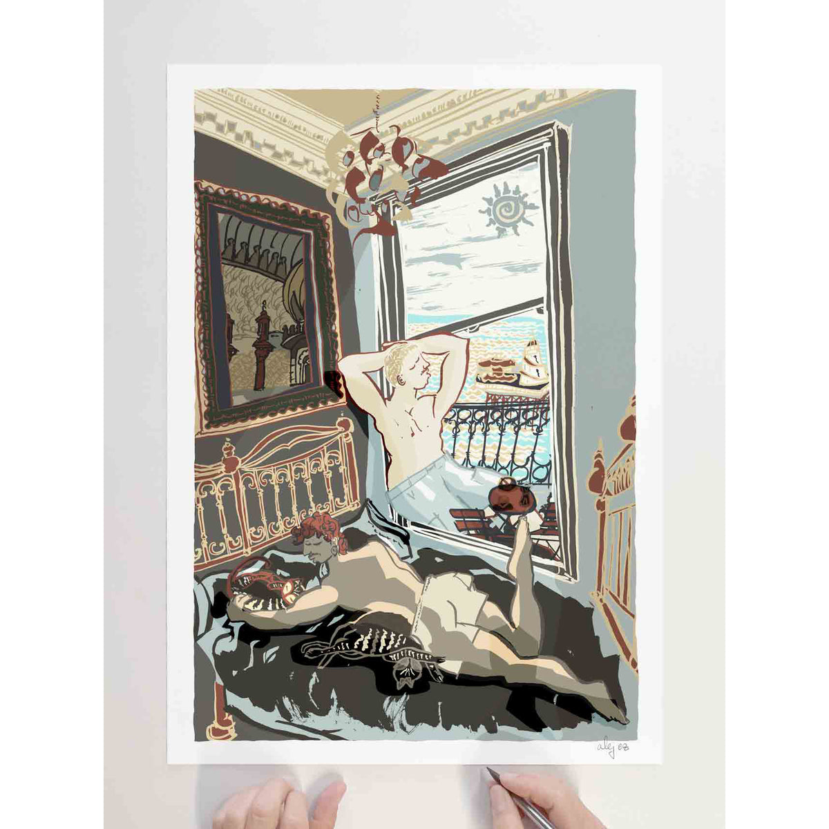 Completed paper cut out - Brighton Cat Lovers