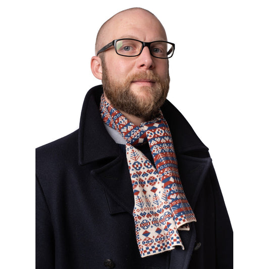 Tree Design Mini Scarf in Heritage