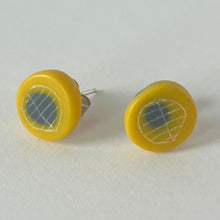 Load image into Gallery viewer, Mini Round Studs in Yellow & Grey