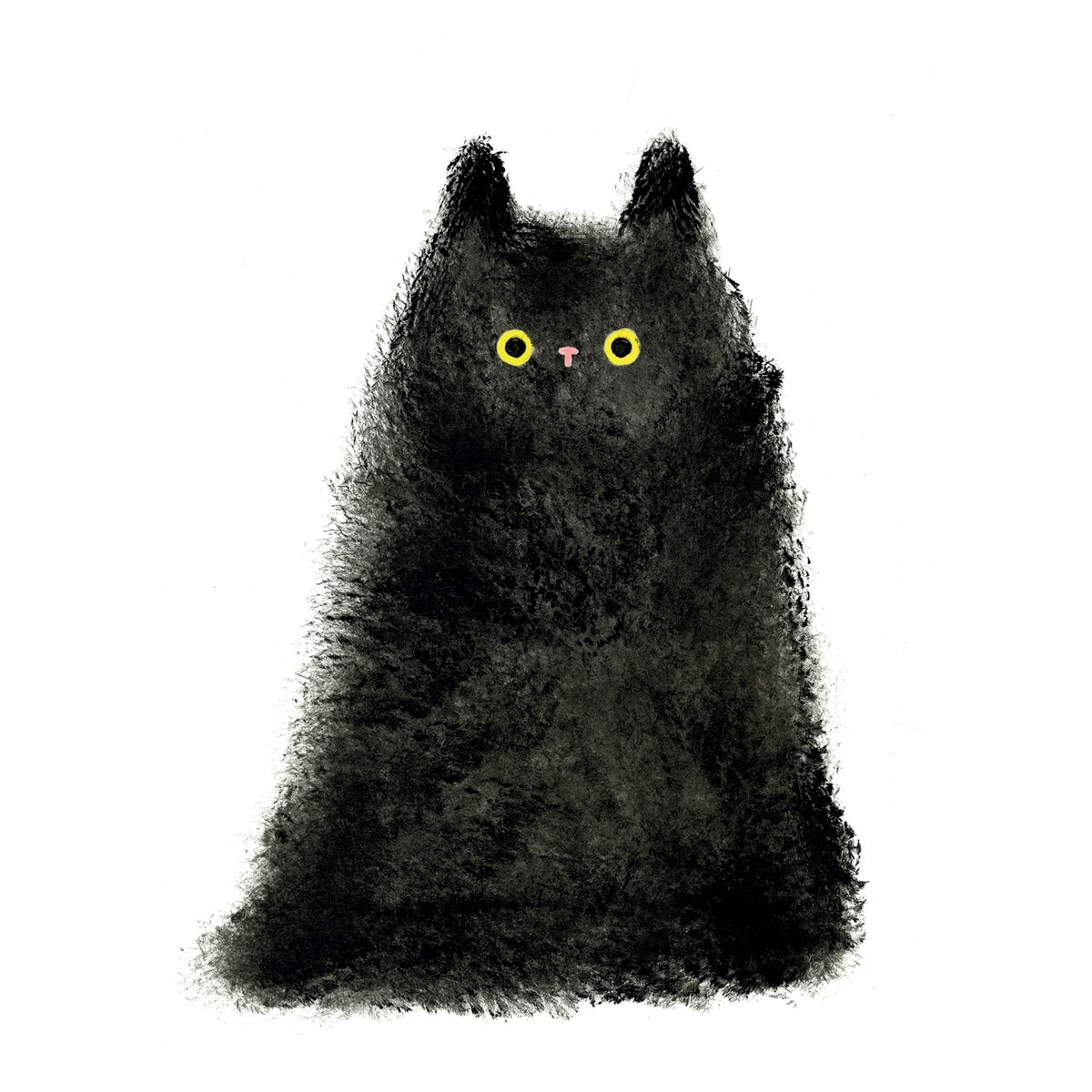 Fluffy Big Cat Print