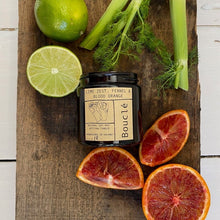 Load image into Gallery viewer, Lime Zest, Fennel & Blood Orange Soy Wax Candle