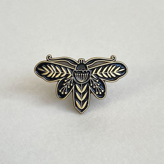 Moth Enamel Pin Badge