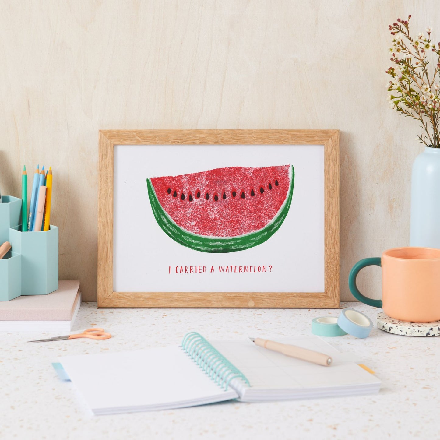 I Carried a Watermelon Print