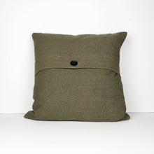 Load image into Gallery viewer, Graphic Patchwork Cushion in Black, White and Brown