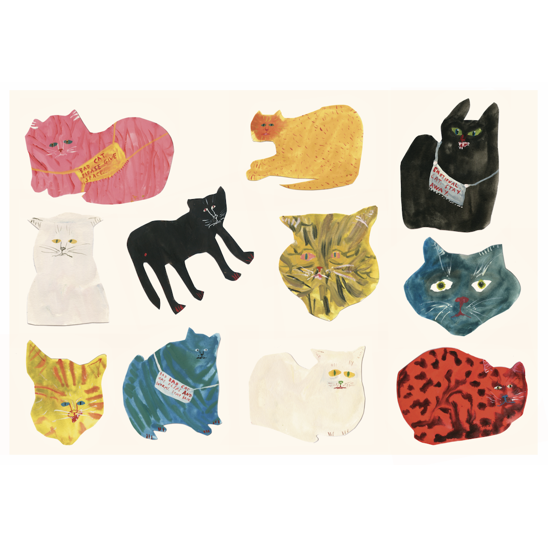 Emotional Cats Mini Print