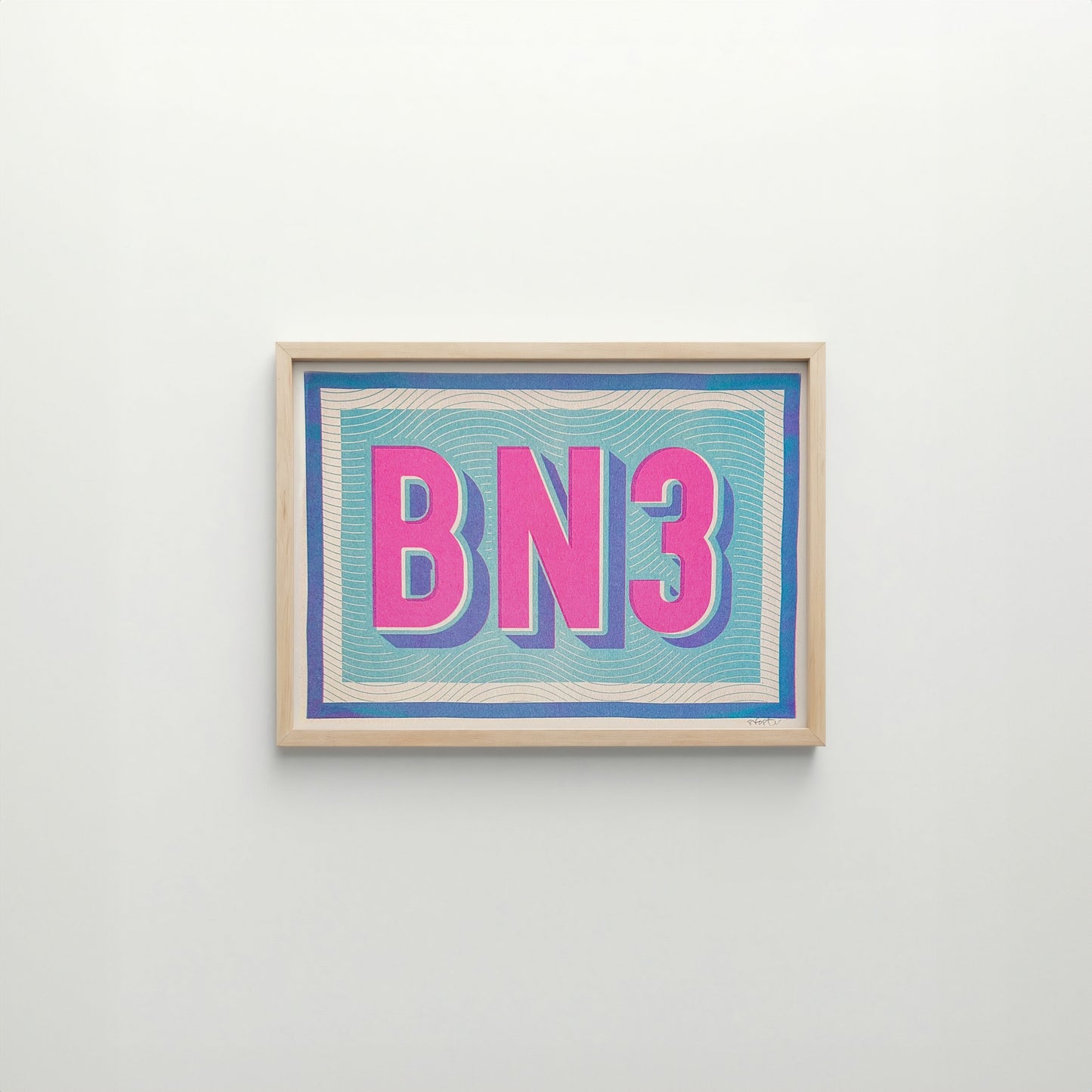 BN3 Postcode in Blue