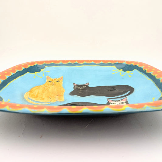 A Clowder of Cats Large Bowl