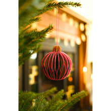 Load image into Gallery viewer, Pink Bauble Honeycomb Ornament