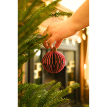 Load image into Gallery viewer, Pink Bauble Honeycomb Ornament