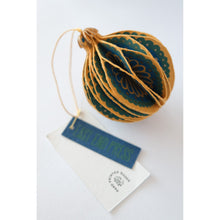 Load image into Gallery viewer, Yellow Bauble Honeycomb Ornament