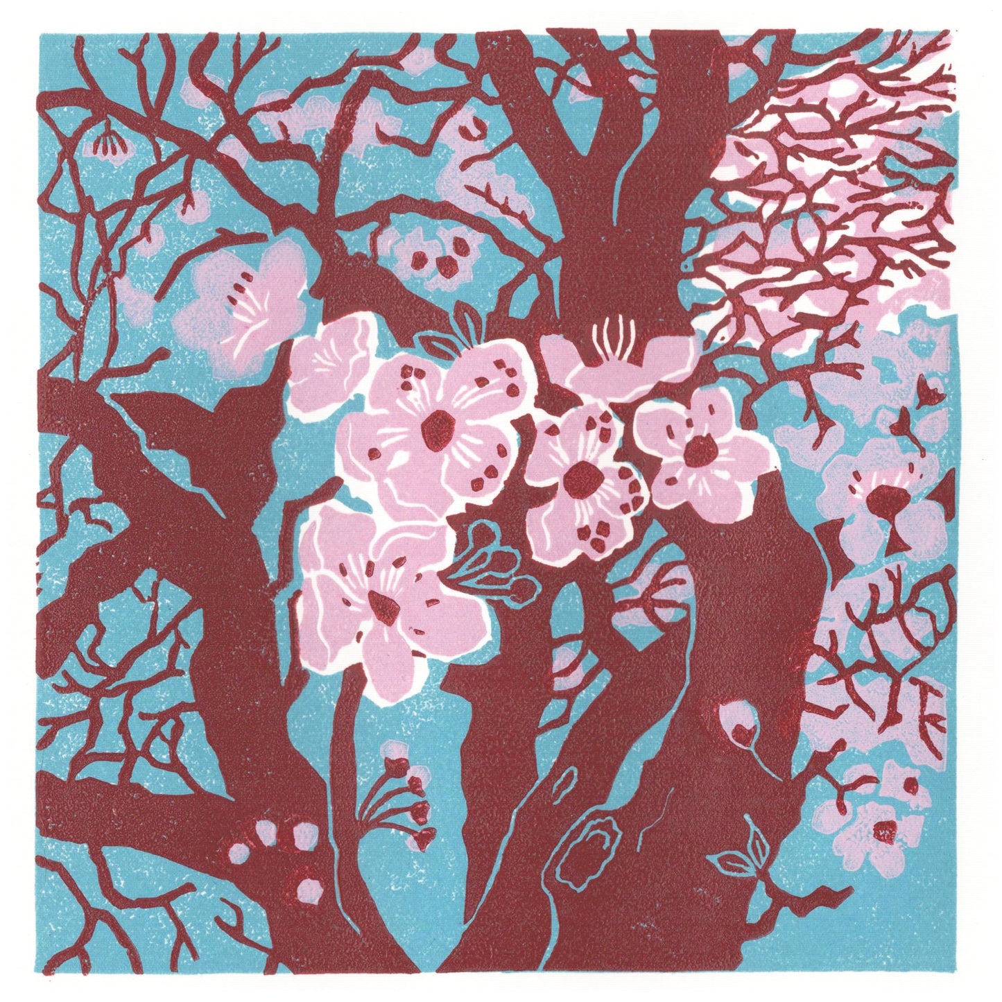 Yoshino Cherry Blossom Greeting Card