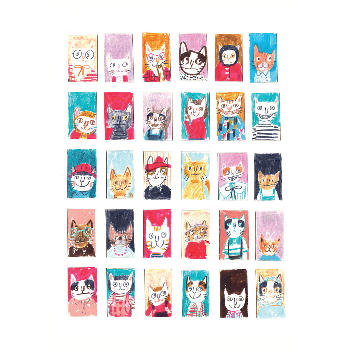 Cat Portraits Print