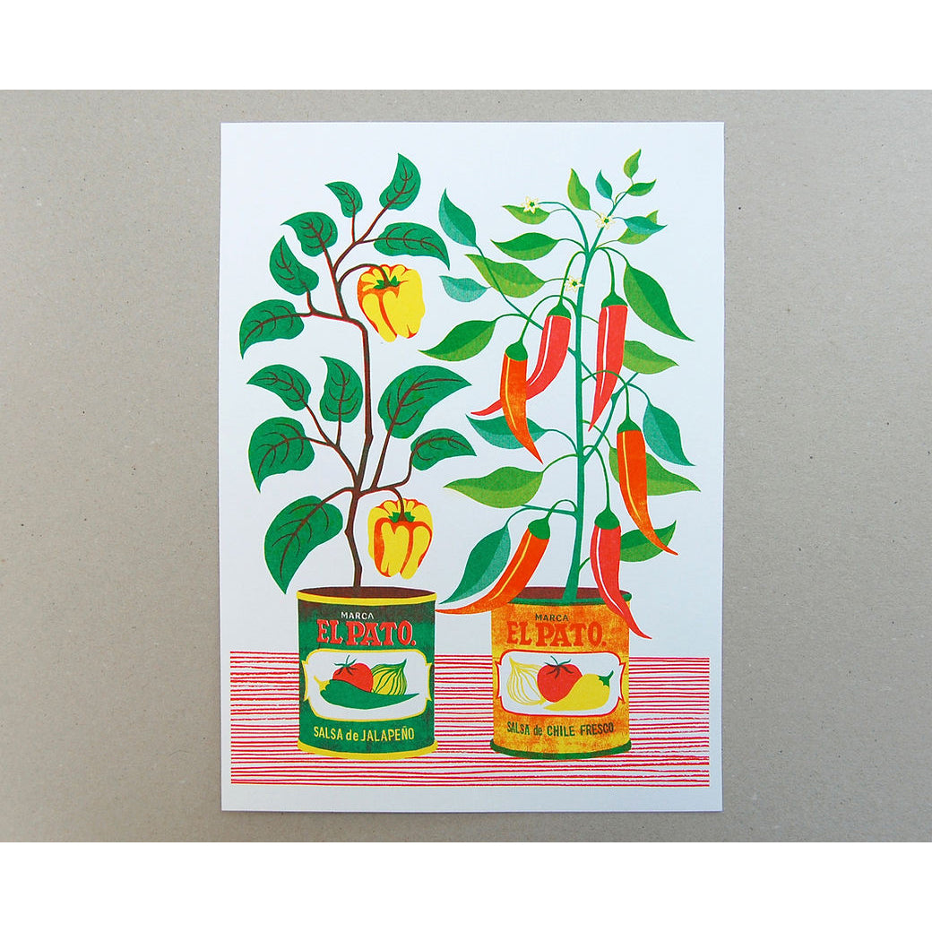 Chilli Peppers Print Atelier Beside the Sea