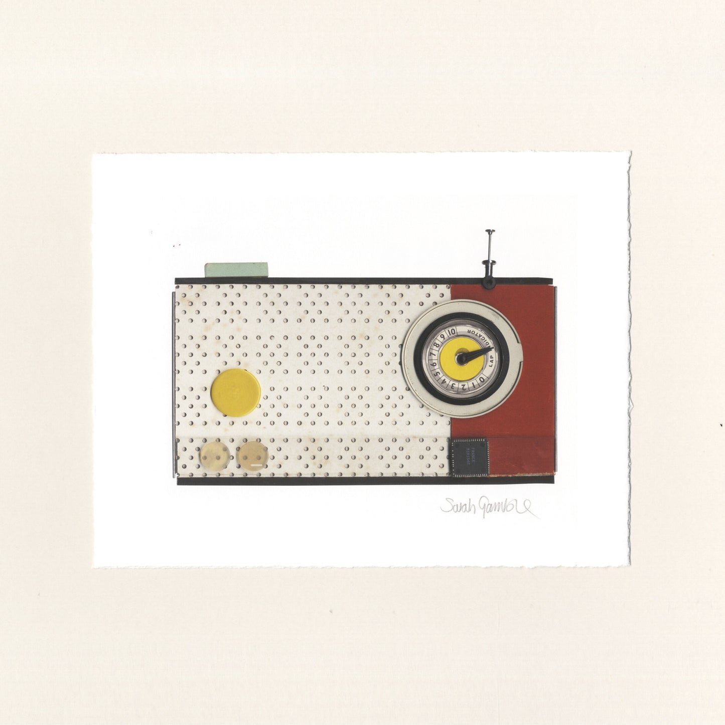 White Radio Print