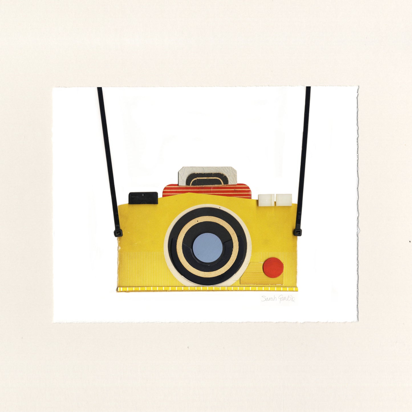 Yellow Camera Print