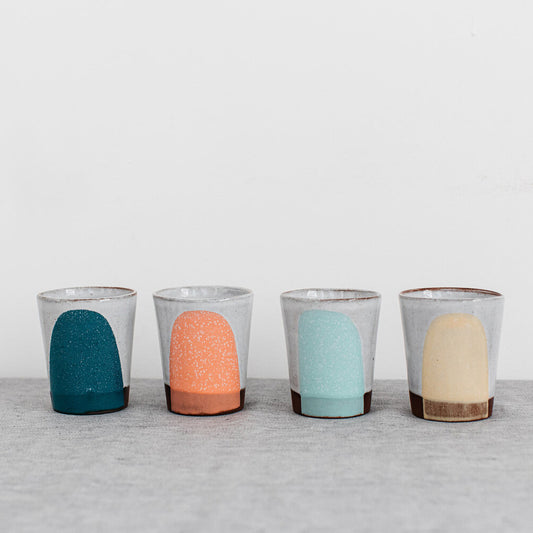 Splash Terracotta Small Tumbler in Celeste