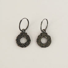 Load image into Gallery viewer, Christmas Wreath Hoop Earrings