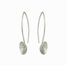 Load image into Gallery viewer, Small Seed Silver Long Wire Earrings