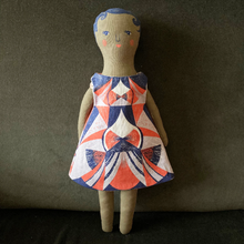 Load image into Gallery viewer, Lottie Doll Tea Towel / Cut and Sew Kit - A silkscreen design