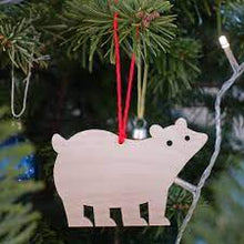 Load image into Gallery viewer, Ply Polar Bear Bauble