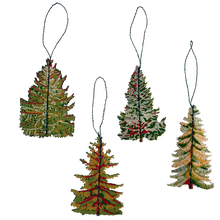 Load image into Gallery viewer, Forest Paper Ornaments