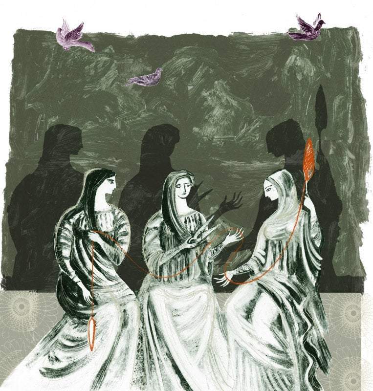 The Three Moirai Print