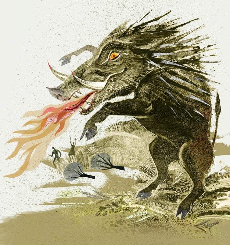 The Kalydonian Boar Print