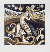 Load image into Gallery viewer, Zennor Mermaid - Relief / Letterpress Print