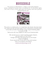 Load image into Gallery viewer, Mousehole - Relief / Letterpress Print