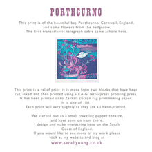 Load image into Gallery viewer, Porthcurno - Relief / Letterpress Print