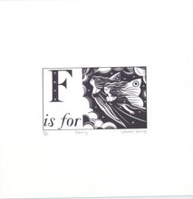 Load image into Gallery viewer, F is for Fairy - Alphabet Silkscreen Print