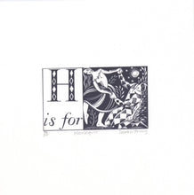Load image into Gallery viewer, H is for Harlequin - Alphabet Silkscreen Print