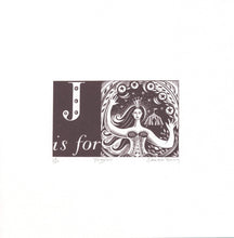 Load image into Gallery viewer, J is for Juggler - Alphabet Silkscreen Print