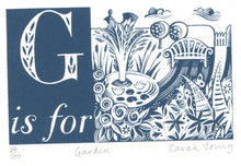 Load image into Gallery viewer, G is for Garden - Alphabet Silkscreen Print