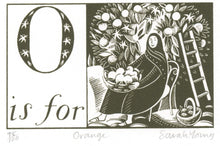 Load image into Gallery viewer, O is for Orange - Alphabet Silkscreen Print