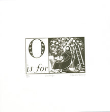 Load image into Gallery viewer, O is for Orange - Alphabet Silkscreen Print