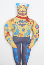 Load image into Gallery viewer, Scrimshaw Sam Tea Towel / Cut and Sew Kit - A silkscreen design