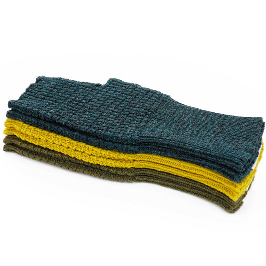 Sussex Field Fingerless Gloves in Turmeric