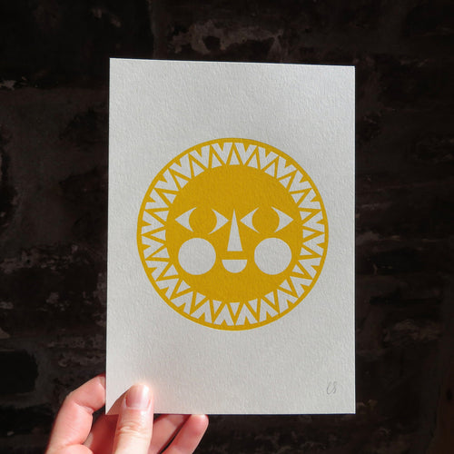 Yellow Sun Print