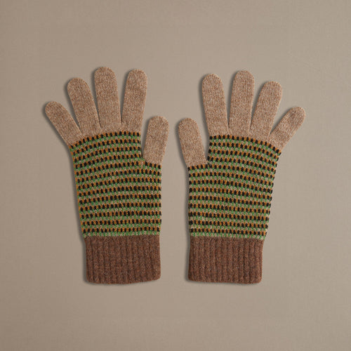 Marl Gloves Sand & Hazelnut