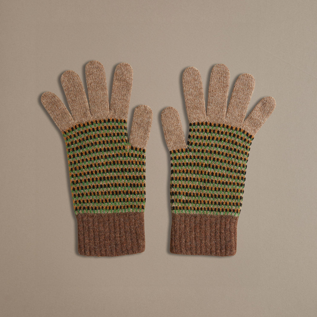 Marl Gloves Sand & Hazelnut