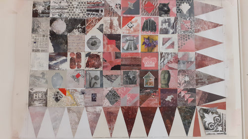 Pink Paper Patchwork