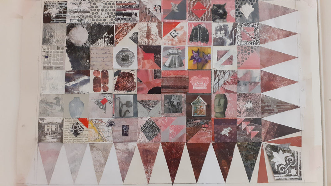 Pink Paper Patchwork
