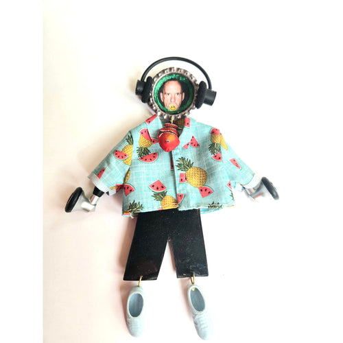 Fat Boy Slim Brooch